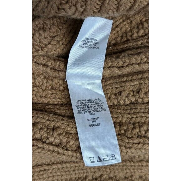 Cabela's Mens XL Cable Fisherman Knit Sweater Toggle Buttons Elbow‎ Patchs Heavy - Picture 10 of 11